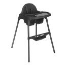 Kikka Boo Καρεκλάκι Φαγητού 2σε1 Jammy Black