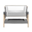 Kikka Boo Λίκνο Nanna Dark Grey Mε Στρώμα Kαι Πλαϊνό Άνοιγμα