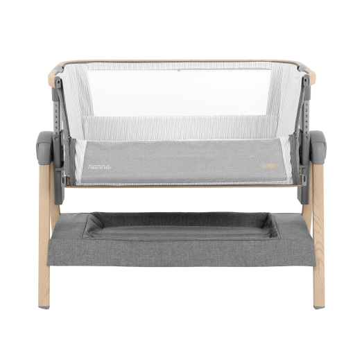 Kikka Boo Λίκνο Nanna Dark Grey Mε Στρώμα Kαι Πλαϊνό Άνοιγμα