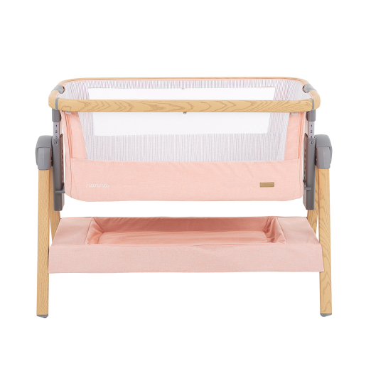 Kikka Boo Λίκνο Nanna  Pink Mε Στρώμα Kαι Πλαϊνό Άνοιγμα
