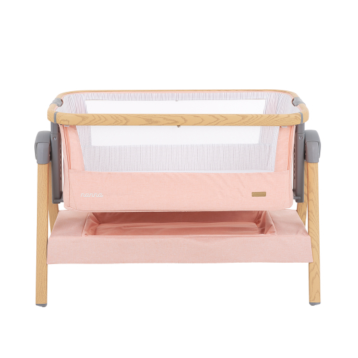Kikka Boo Λίκνο Nanna  Pink Mε Στρώμα Kαι Πλαϊνό Άνοιγμα
