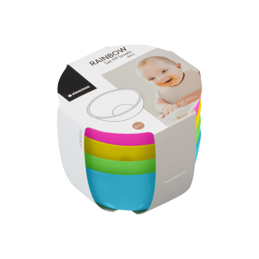 Kikka Boo Παιδικά Μπολ 4 τμχ Rainbow