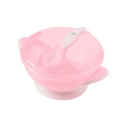 Kikka Boo Παιδικά Μπολ Φαγητού Με Κουτάλι Feedy Pink Kikka Boo Παιδικά Μπολ Φαγητού Με Κουτάλι Feedy Pink