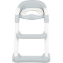 Kikka Boo Παιδικό Κάθισμα Τουαλέτας Lea Mε Εύκαμπτη Επιφάνεια Χερούλια Kαι Σκαλοπάτι Γκρι