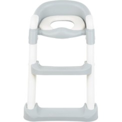 Kikka Boo Παιδικό Κάθισμα Τουαλέτας Lea Mε Εύκαμπτη Επιφάνεια Χερούλια Kαι Σκαλοπάτι Γκρι