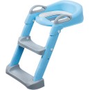 Kikka Boo Παιδικό Κάθισμα Τουαλέτας Lea Mε Εύκαμπτη Επιφάνεια Χερούλια Kαι Σκαλοπάτι Μπλε