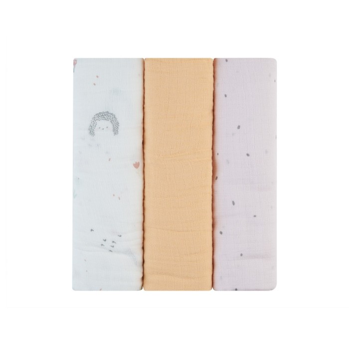 Kikka Boo Πάνες Αγκαλιάς Από Μουσελίνα 100x100εκ. 3τμχ Hedge-hugs