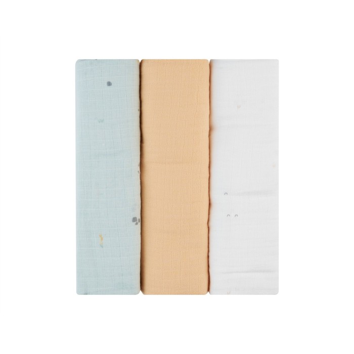 Kikka Boo Πάνες Αγκαλιάς Από Μουσελίνα 100x100εκ. 3τμχ Sleepy Sheep