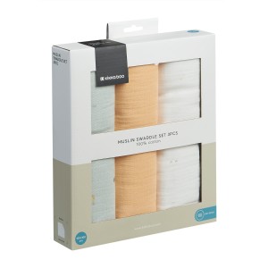 Kikka Boo Πάνες Αγκαλιάς Από Μουσελίνα 100x100εκ. 3τμχ Sleepy Sheep