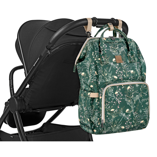 Kikka Boo Τσάντα Μαμάς Siena Luxe Secret Garden Deep Green