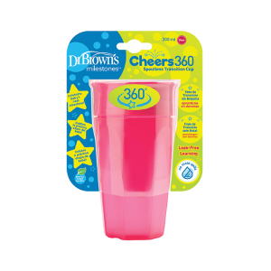 Κύπελλο Cheers 360° Ροζ Dr Brown 300ml Κύπελλο Cheers 360° Ροζ Dr Brown 300ml