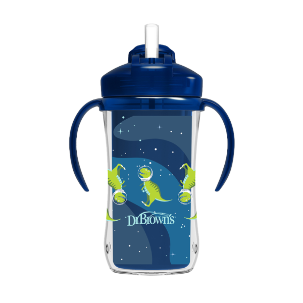 Κύπελλο Θερμός Με Καλαμάκι 300ml Μπλε Dr Brown