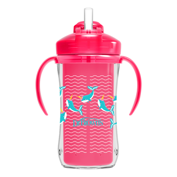 Κύπελλο Θερμός Με Καλαμάκι 300ml Ροζ Dr Brown