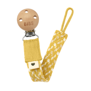 Κλιπ Πιπίλας Bibs Paci Braid Mustard / Ivory / Vanilla