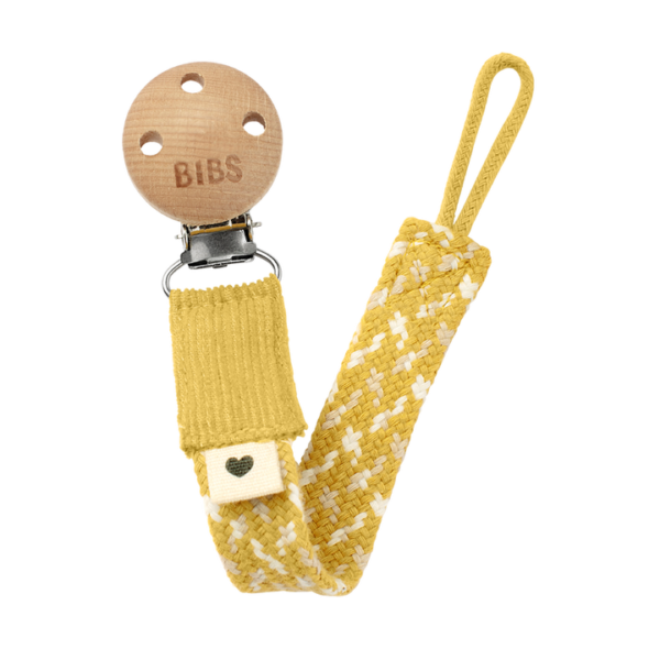 Κλιπ Πιπίλας Bibs Paci Braid Mustard / Ivory / Vanilla Κλιπ Πιπίλας Bibs Paci Braid Mustard / Ivory / Vanilla