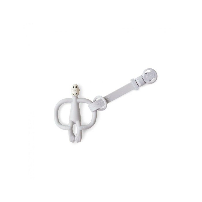 Κλιπ Πιπίλας Μασητικό Πράσινο και Γκρι Matchstick Monkey