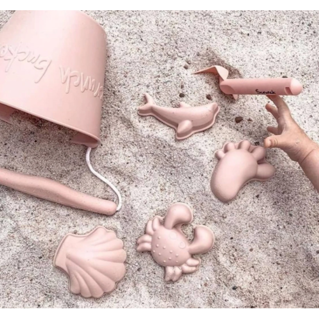 Κουβαδάκι Από Ανακυκλώσιμη Σιλικόνη Dusty Rose Scrunch Κουβαδάκι Από Ανακυκλώσιμη Σιλικόνη Dusty Rose Scrunch