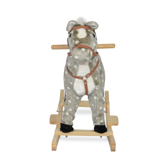 Κουνιστό Λούτρινο Αλογάκι Με Μουσική Spotty WJ-001 Moni