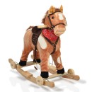 Κουνιστό Λούτρινο Αλογάκι με Ρόδες και Ήχους Thunder WJ-302 Moni