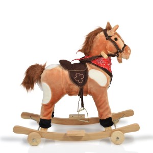 Κουνιστό Λούτρινο Αλογάκι με Ρόδες και Ήχους Thunder WJ-302 Moni Κουνιστό Λούτρινο Αλογάκι με Ρόδες και Ήχους Thunder WJ-302 Moni