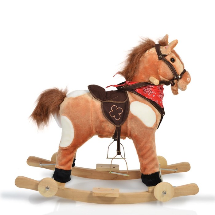 Κουνιστό Λούτρινο Αλογάκι με Ρόδες και Ήχους Chipper WJ-302 Moni