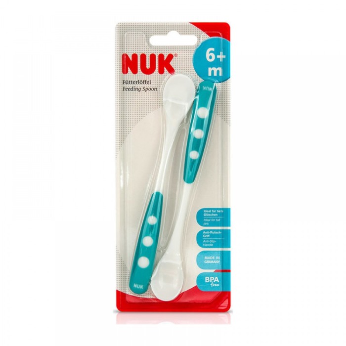 Κουταλάκι Πρώτης Βρεφικής Ηλικίας 6m+ Μπλέ 2 τεμ. Nuk