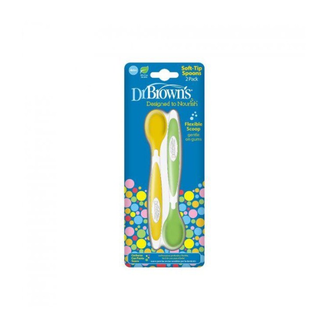 Κουταλάκια Ταΐσματος Μαλακά 2τμχ Dr. Brown's Κουταλάκια Ταΐσματος Μαλακά 2τμχ Dr. Brown's