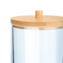 Κουτί Αποθήκευσης & Οργάνωσης Bamboo Essentials Για Δίσκους Ντεμακιγιάζ 7x7x12cm Με Καπάκι Estia