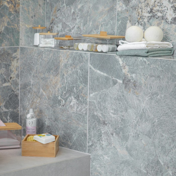 Κουτί Αποθήκευσης & Οργάνωσης Bamboo Essentials Για Δίσκους Ντεμακιγιάζ 7x7x12cm Με Καπάκι Estia