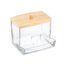 Κουτί Αποθήκευσης & Οργάνωσης Bamboo Essentials Για Μπατονέτες 9x7.5x7 Με Καπάκι Estia