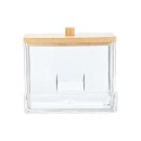 Κουτί Αποθήκευσης & Οργάνωσης Bamboo Essentials Για Μπατονέτες 9x7.5x7 Με Καπάκι Estia