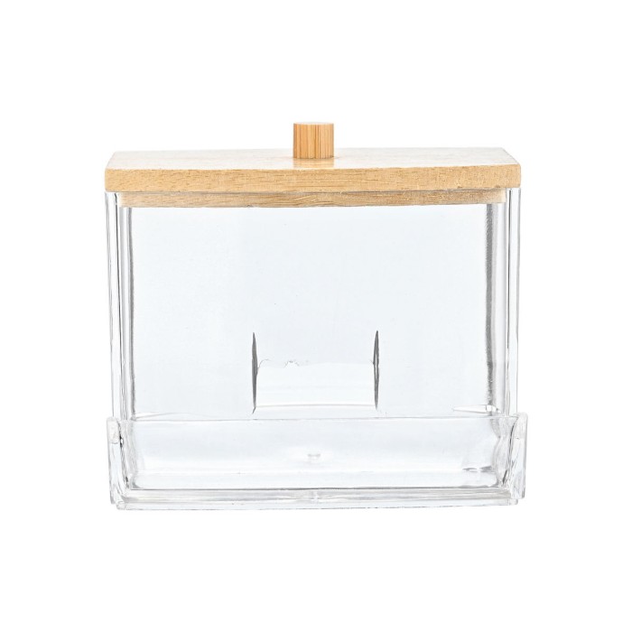 Κουτί Αποθήκευσης & Οργάνωσης Bamboo Essentials Για Μπατονέτες 9x7.5x7 Με Καπάκι Estia