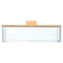 Κουτί Αποθήκευσης & Οργάνωσης Bamboo Essentials Ορθογώνιο 23.3x9.4x8.8cm Με Καπάκι Estia