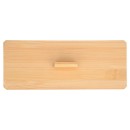 Κουτί Αποθήκευσης & Οργάνωσης Bamboo Essentials Ορθογώνιο 23.3x9.4x8.8cm Με Καπάκι Estia