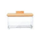 Κουτί Αποθήκευσης & Οργάνωσης Bamboo Essentials Τετράγωνο 9x9x6cm Με Καπάκι Estia