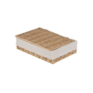 Κουτί Αποθήκευσης & Οργάνωσης Botanica 32x24x12cm Με Εσωτερική Επένδυση & Καπάκι Estia