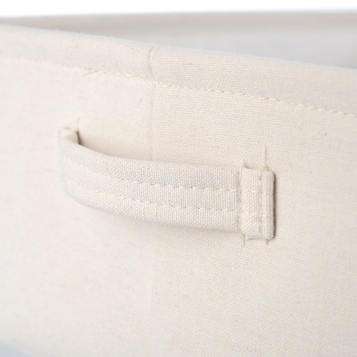 Κουτί Αποθήκευσης & Οργάνωσης Ivory 26x16.5x11.5cm Mε Χερούλια Estia