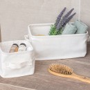 Κουτί Αποθήκευσης & Οργάνωσης Ivory 26x16.5x11.5cm Mε Χερούλια Estia