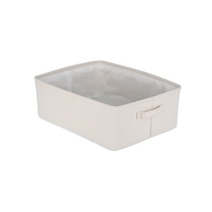 Κουτί Αποθήκευσης & Οργάνωσης Ivory 36x28x12.5cm Mε Χερούλια Estia