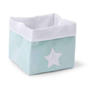 Κουτί Αποθήκευσης Κανβάς Μέντα - Λευκό Childhome Κουτί Αποθήκευσης Κανβάς Μέντα - Λευκό Childhome