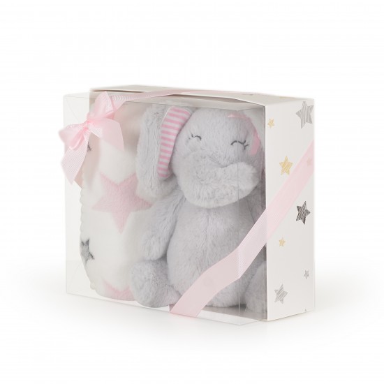 Κουβέρτα Αγκαλιάς 90x75cm Elephant Pink Cangaroo