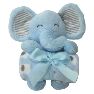 Κουβέρτα Αγκαλιάς Με Λούτρινο Παιχνίδι Blue Elephant FreeOn Κουβέρτα Αγκαλιάς Με Λούτρινο Παιχνίδι Blue Elephant FreeOn
