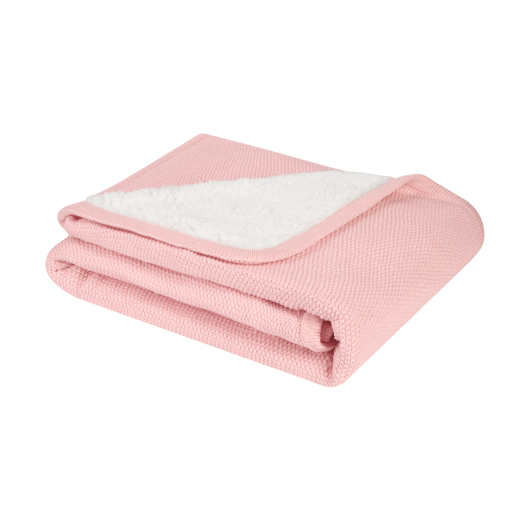 Πλεκτή Βαμβακερή Κουβέρτα Sherpa Dream Big Pink Kikka Boo