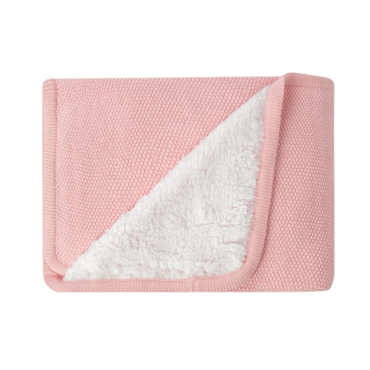 Πλεκτή Βαμβακερή Κουβέρτα Sherpa Dream Big Pink Kikka Boo