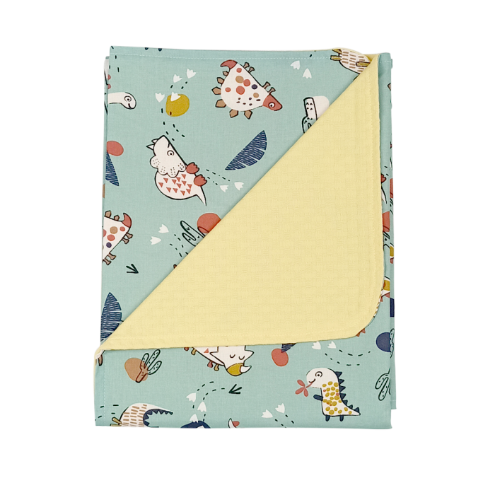 Κουβερτάκι Πικέ Με Επένδυση Δεινισαυράκια Baby Star Κουβερτάκι Πικέ Με Επένδυση Δεινισαυράκια Baby Star