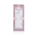 Κουβερτούλα Μουσελίνα 100x120cm Γκρι Αστεράκια Cangaroo