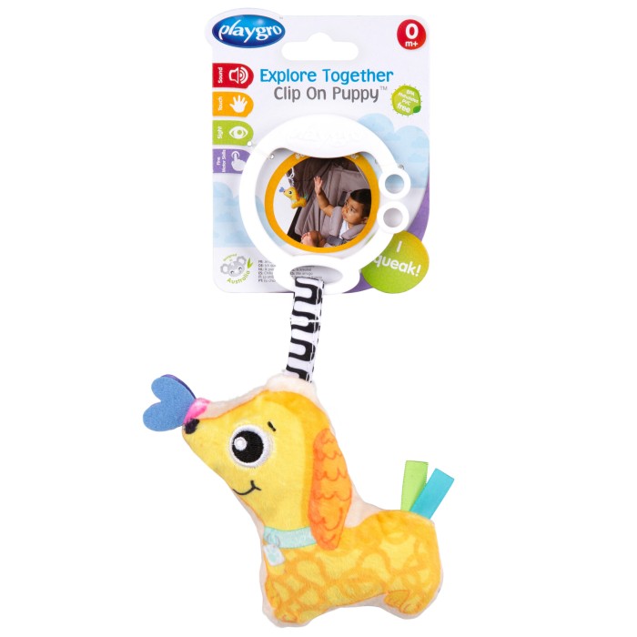 Κρεμαστό Παιχνίδι Σκυλάκι Clip On Puppy Playgro Κρεμαστό Παιχνίδι Σκυλάκι Clip On Puppy Playgro