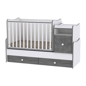 Κρεβάτι Πολυμορφικό Μετατρεπόμενο Trend Plus Lorelli Vintage Γκρι