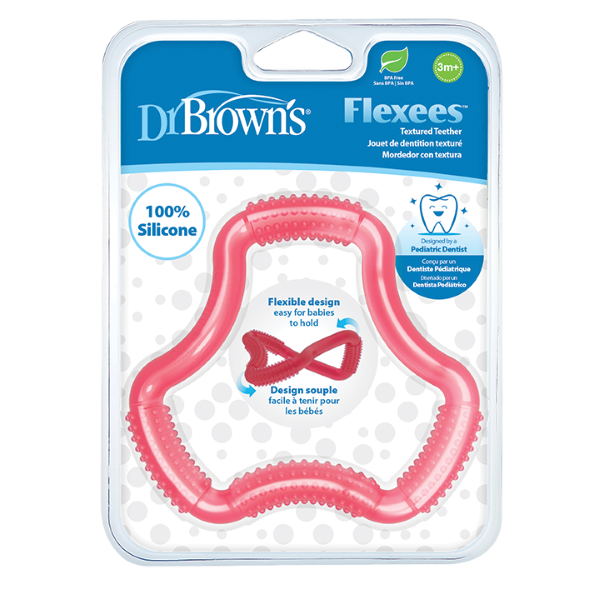 Κρίκος Oδοντοφυίας Flexees Dr. Brown's Ροζ
