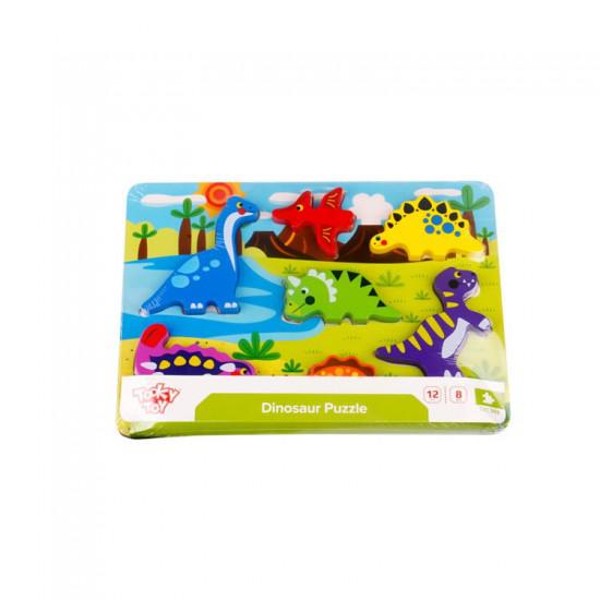 Ξύλινο Puzzle Δεινόσαυροι TKC392 Tooky Toy Ξύλινο Puzzle Δεινόσαυροι TKC392 Tooky Toy